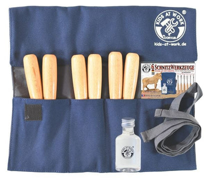 Kids At Work Carving Tool Set 6 Pcs. New
