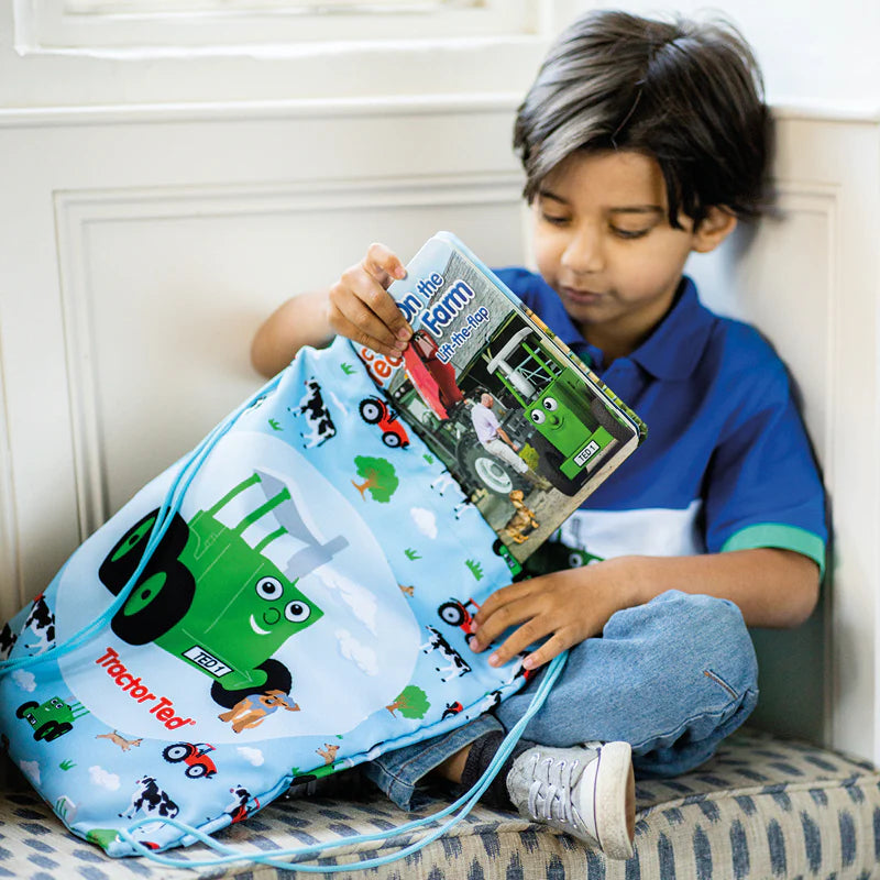 Tractor Ted Drawstring Activity Bag