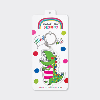 Rachel Ellen Acrylic Keyrings - Dinosaur