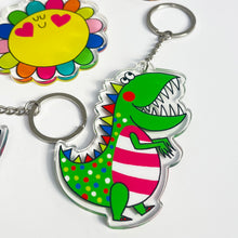 Rachel Ellen Acrylic Keyrings - Dinosaur