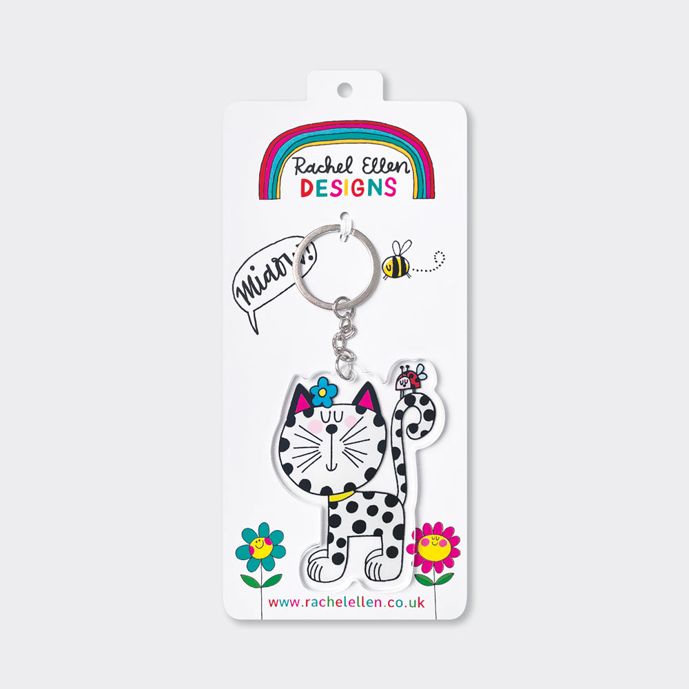 Rachel Ellen Acrylic Keyrings - Cat