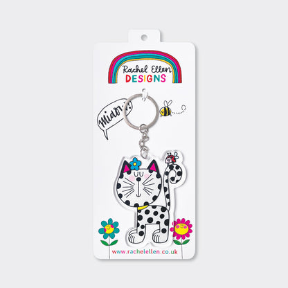 Rachel Ellen Acrylic Keyrings - Cat