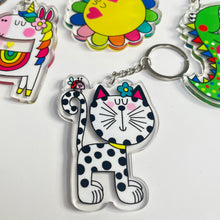 Rachel Ellen Acrylic Keyrings - Cat
