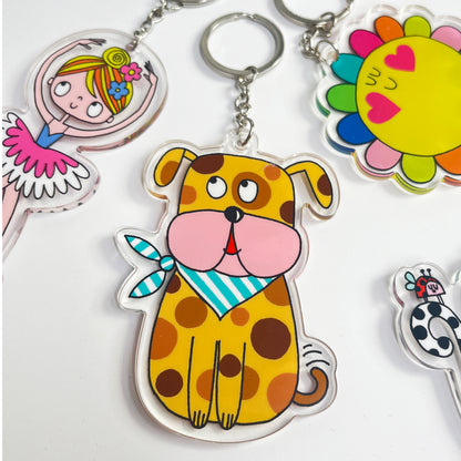 Rachel Ellen Acrylic Keyrings - Dog