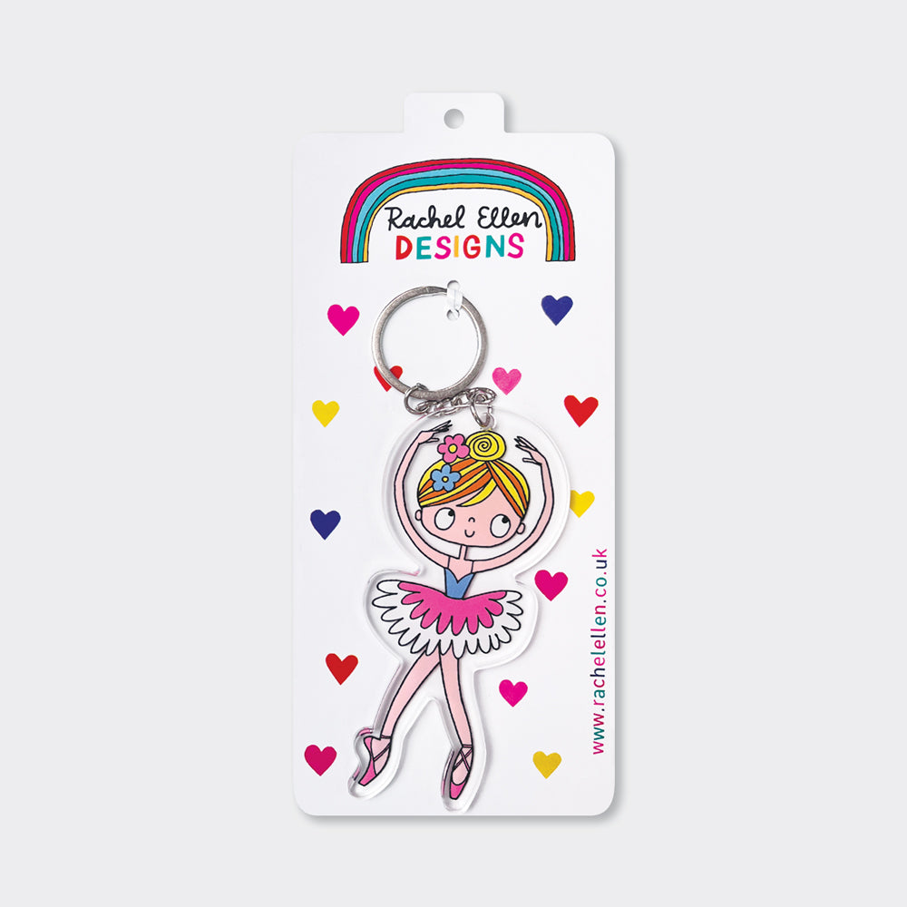Rachel Ellen Acrylic Keyrings - Ballerina