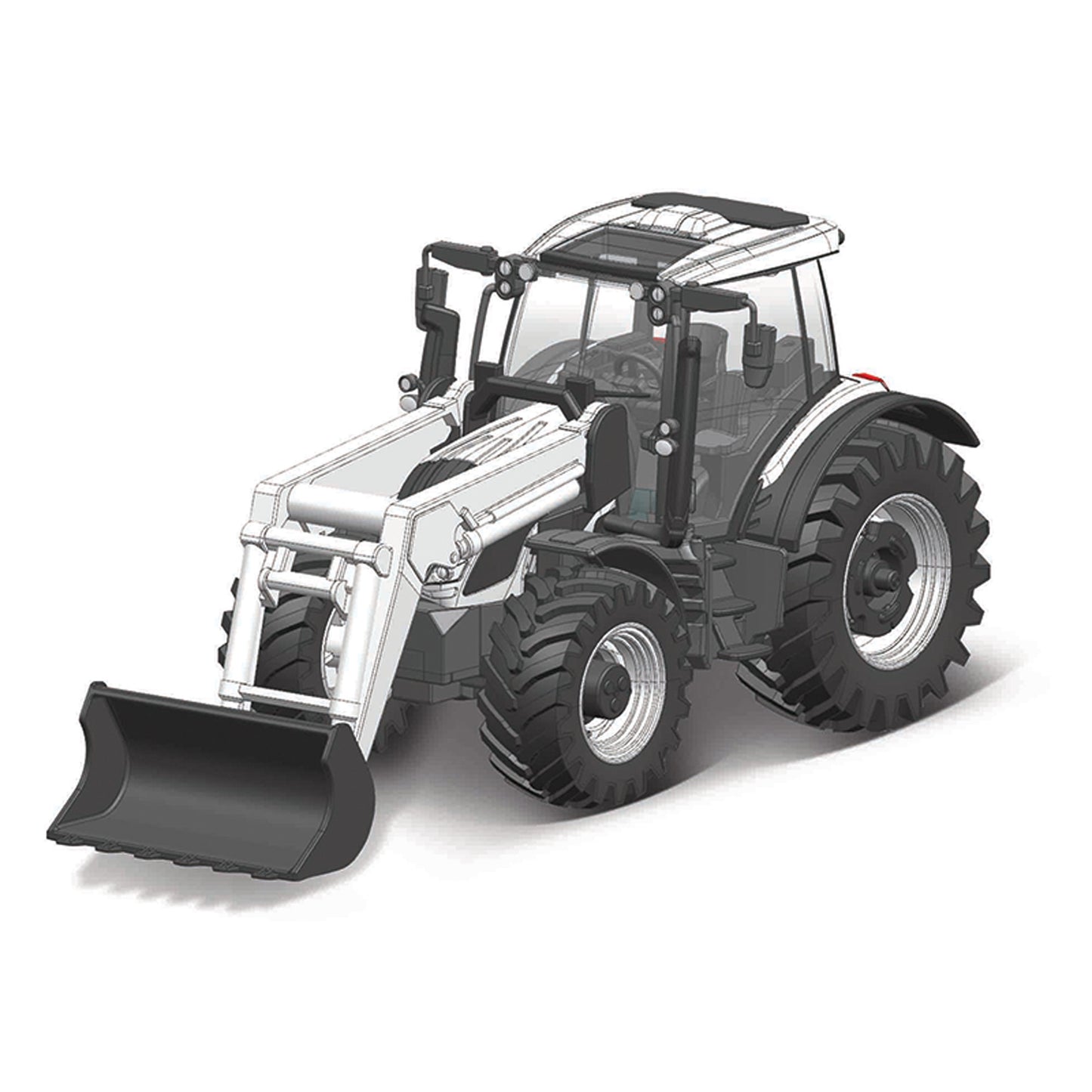 Bburago Valtra Tractor  N174 With Front Loader