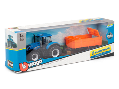 Bburago New Holland T7.315 Hd Tractor With Tipping Trailer