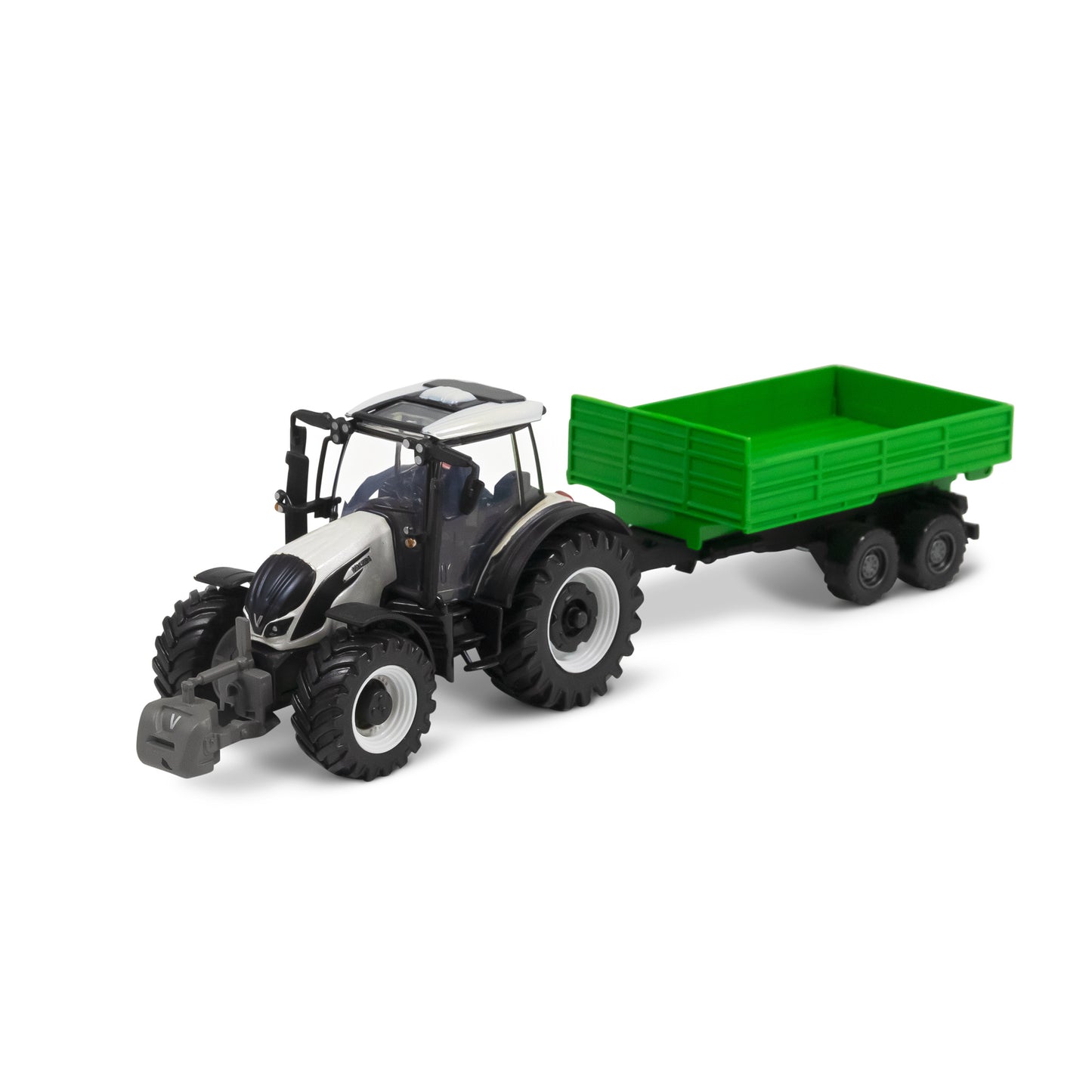 Bburago Valtra Tractor  N174 With Tipping  Trailers