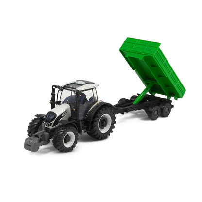 Bburago Valtra Tractor  N174 With Tipping  Trailers