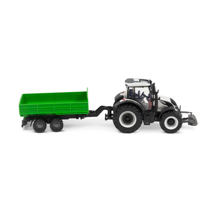 Bburago Valtra Tractor  N174 With Tipping  Trailers