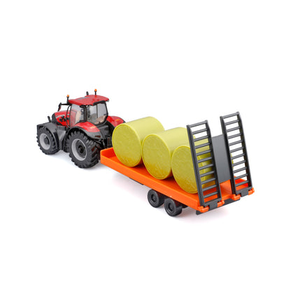 Bburago Case Hi Optum 300 Cvx Drive Tractor With Trailer