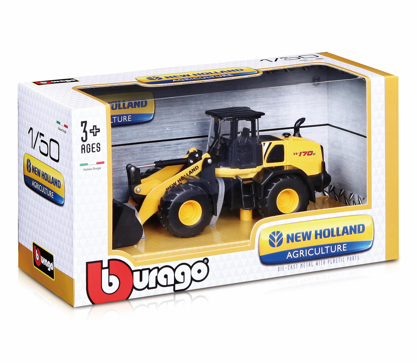 Bburago 1:50 New Holland W170D Wheel Loader