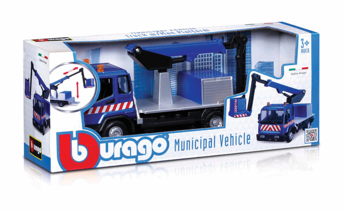 Bburago Municiple Vehicles Truck W Cherry Picker