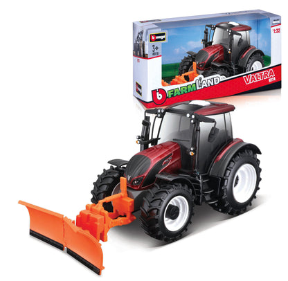 Bburago Valtra Tractor & Snow Plough