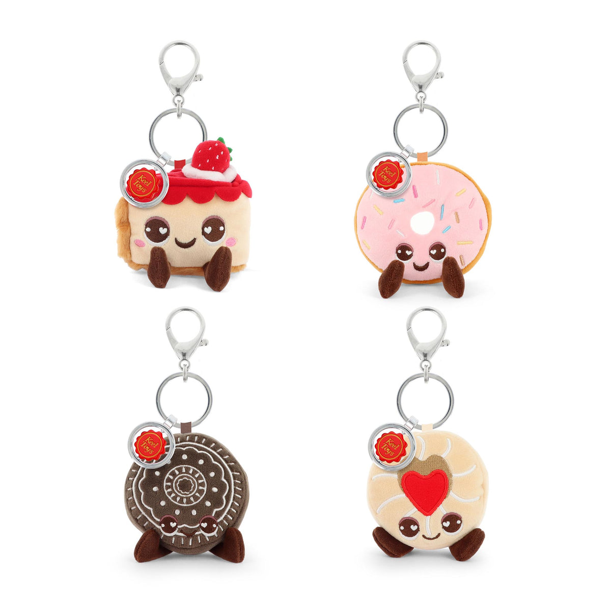 Keel Toys  12cm Keeleco Bag Charm Bakery 4 Asstd