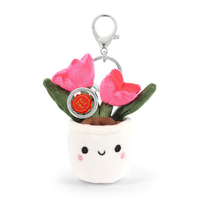 Keel Toys 12cm Keeleco Bag Charm Flower & Plant 4 Asstd