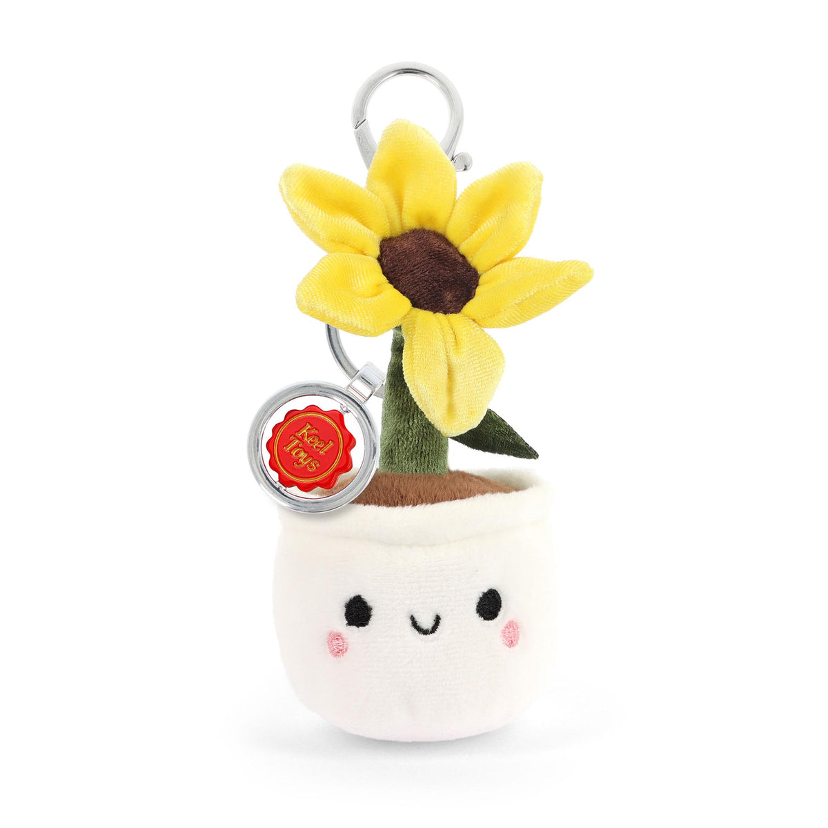 Keel Toys 12cm Keeleco Bag Charm Flower & Plant 4 Asstd