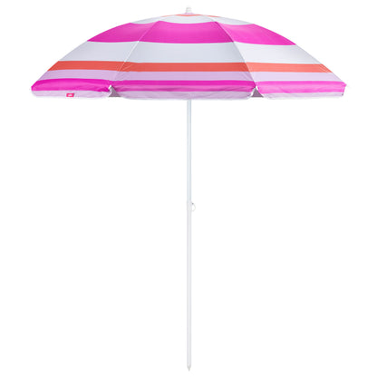 Yello Striped Parasol 3 X Astd (1 Colour Chosen At Random)