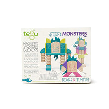 Tegu Beans & Tumtum Magnetic Wooden Blocks Sticky Monsters