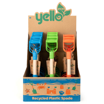 Yello Recycled PP Spade - 14" (1 Chosen At Random)