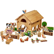 Lanka Kade Deluxe Natural Farm With Barn, Tractor & 34 Colourful Pieces