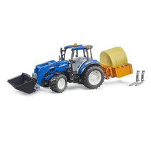 Bruder New Holland T5.120 W/ Frontloader/Transport Box & Forks