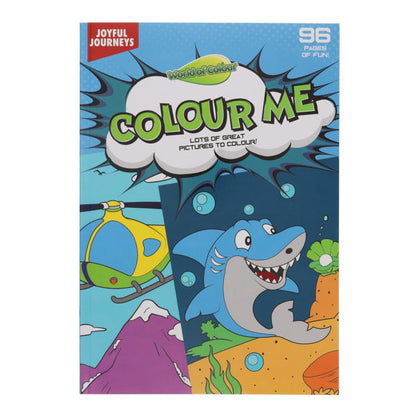 World of Colour A4 96Pg Perforated Colouring Book Joyful Journeys