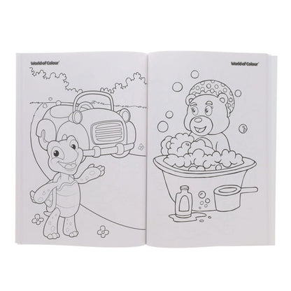 World of Colour A4 96Pg Perforated Colouring Book Joyful Journeys