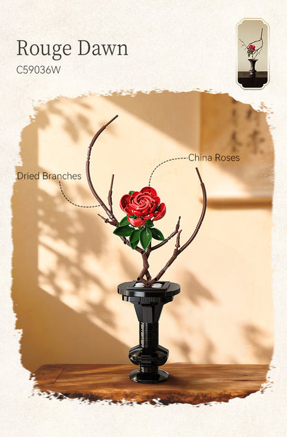 Cada Oriental Floral Art: Rouge Dawn - 363 pcs