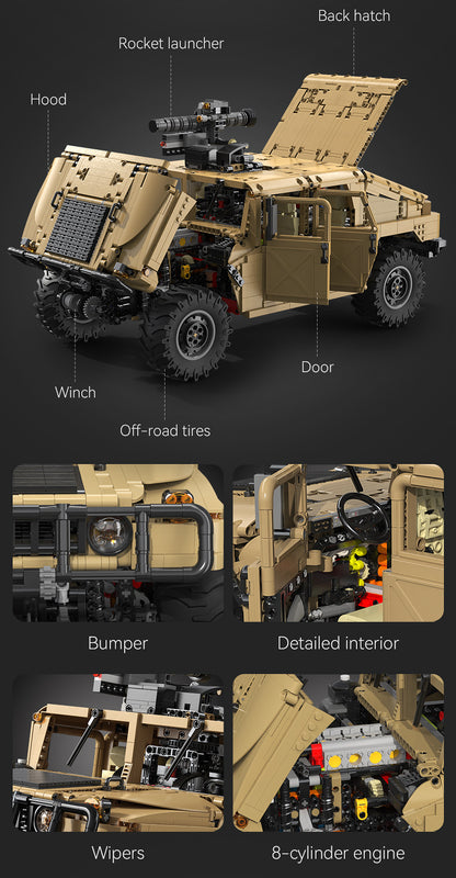 Cada 1:8 Humvee -  3935 pcs