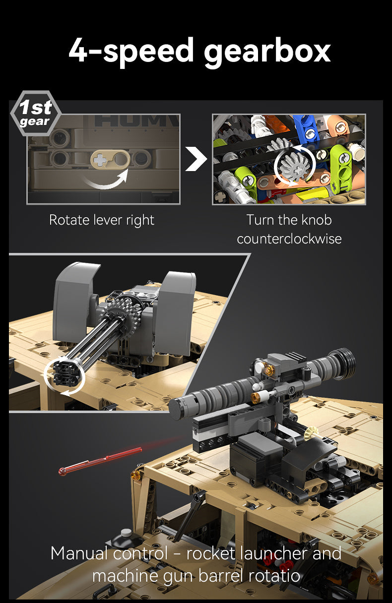 Cada 1:8 Humvee -  3935 pcs
