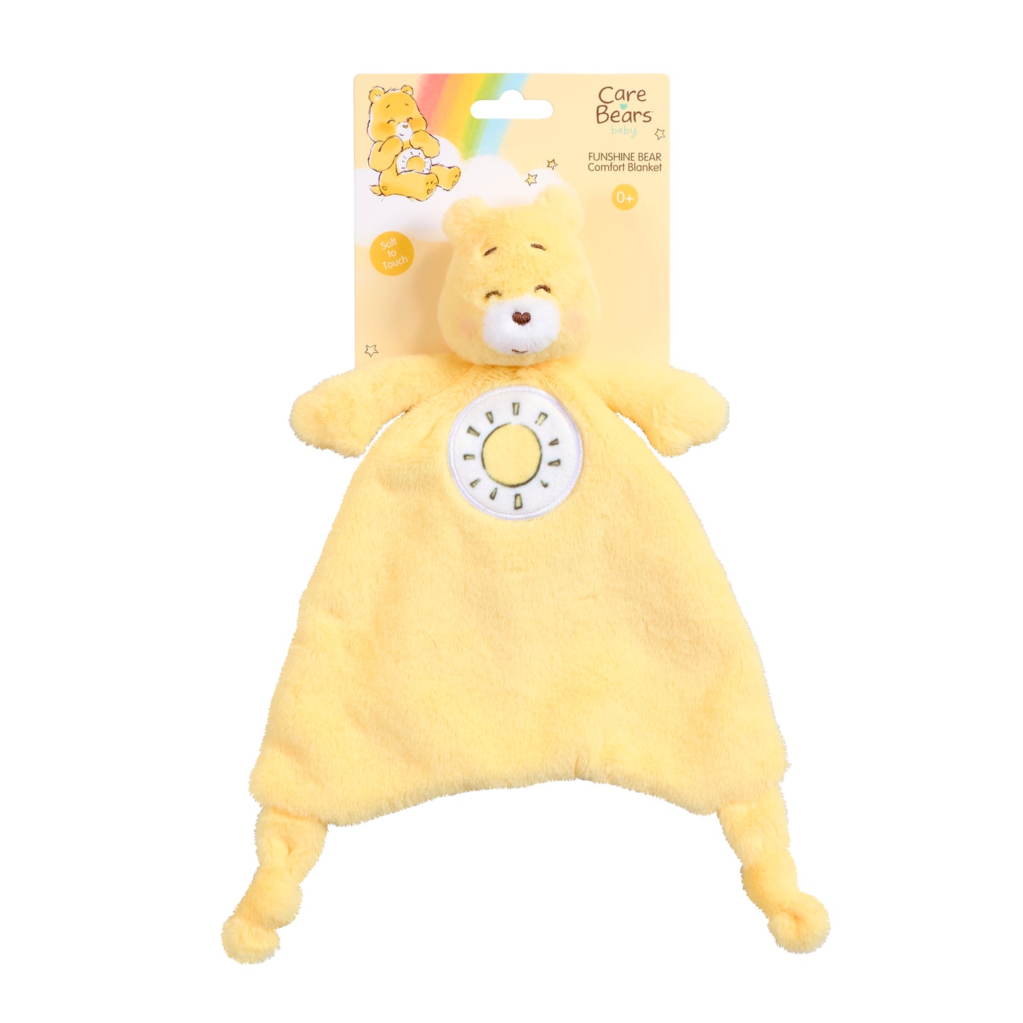 Rainbow Designs  Carebears Funshine Bear Comfort Blanket