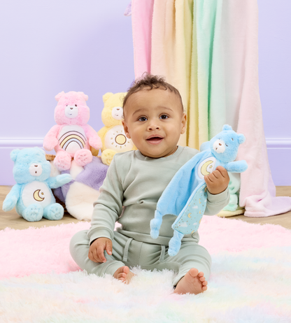 Rainbow Designs  Carebears Bedtime Bear Comfort Blanket
