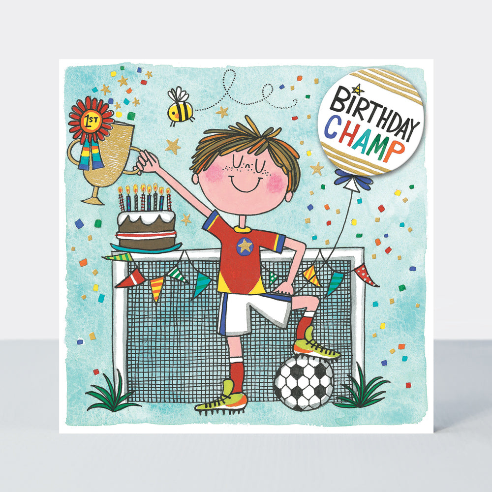 Rachel Ellen Chatterbox - Birthday Champ/Football Boy Card