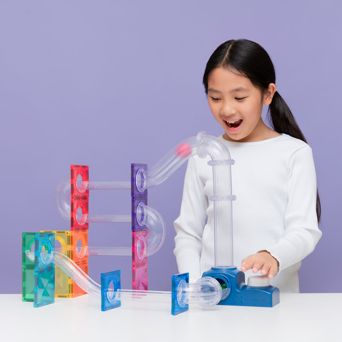 Connetix Tiles Ball Run Launcher Pack 47 pc