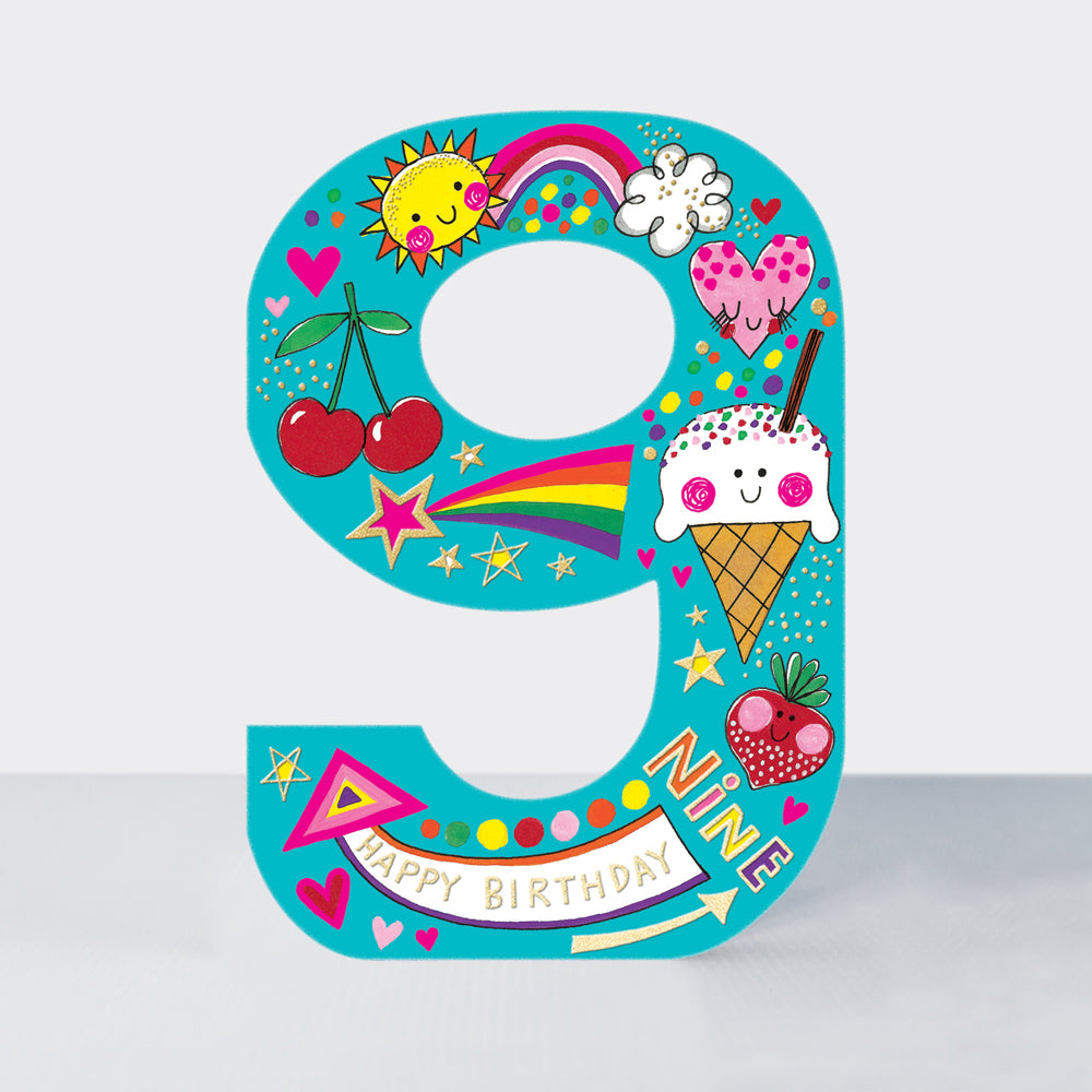 Rachel Ellen Cookie Cutters - Age 9/Ice Cream & Cherries Card