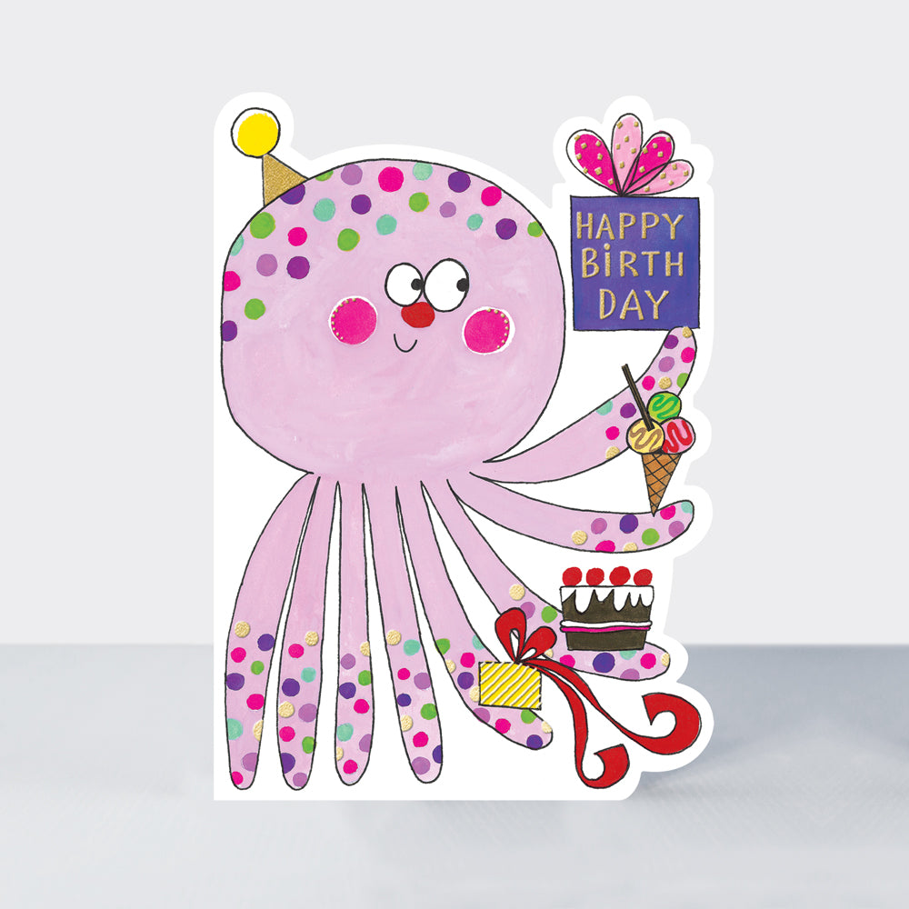 Rachel Ellen Cookie Cutters - Happy Birthday/Octopus Card