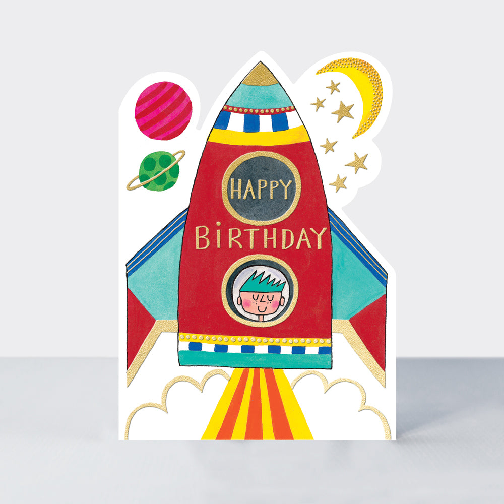 Rachel Ellen Cookie Cutters - Happy Birthday/Rocket Card