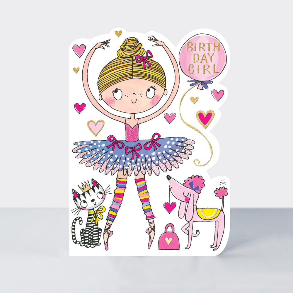 Rachel Ellen Cookie Cutters - Birthday Girl/Ballerina Card
