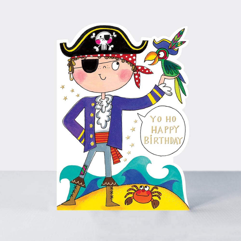 Rachel Ellen Cookie Cutters - Yo Ho Happy Birthday/Pirate Card