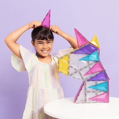 Connetix Tiles Glitter Unicorn Pack 56 pc