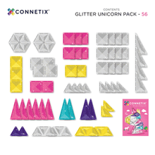 Connetix Tiles Glitter Unicorn Pack 56 pc