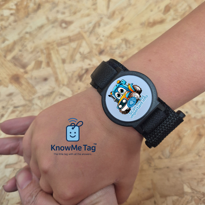 KnowMe Tag™ Velcro Adjustable Bracelet - Tess