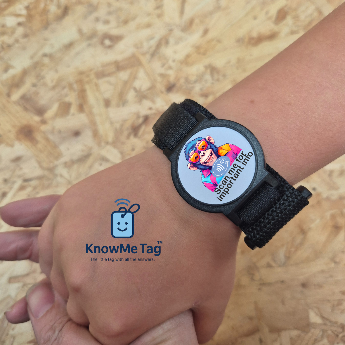 Velcro Adjustable Bracelet - Charlie Chimp