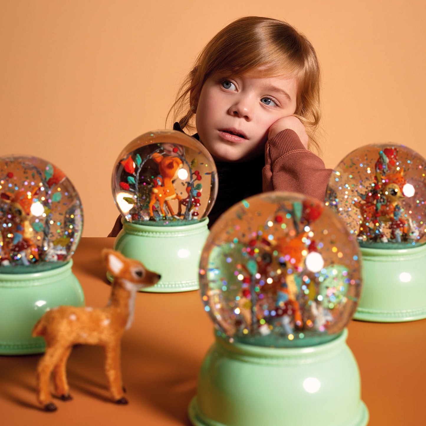 Djeco Snow Globe Night Light Fawn Treasures