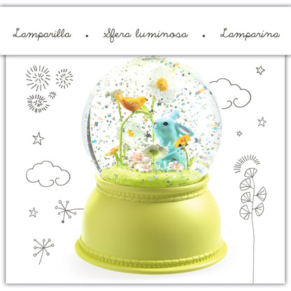 Djeco Snow Globe Night Light-Lapin Treasures