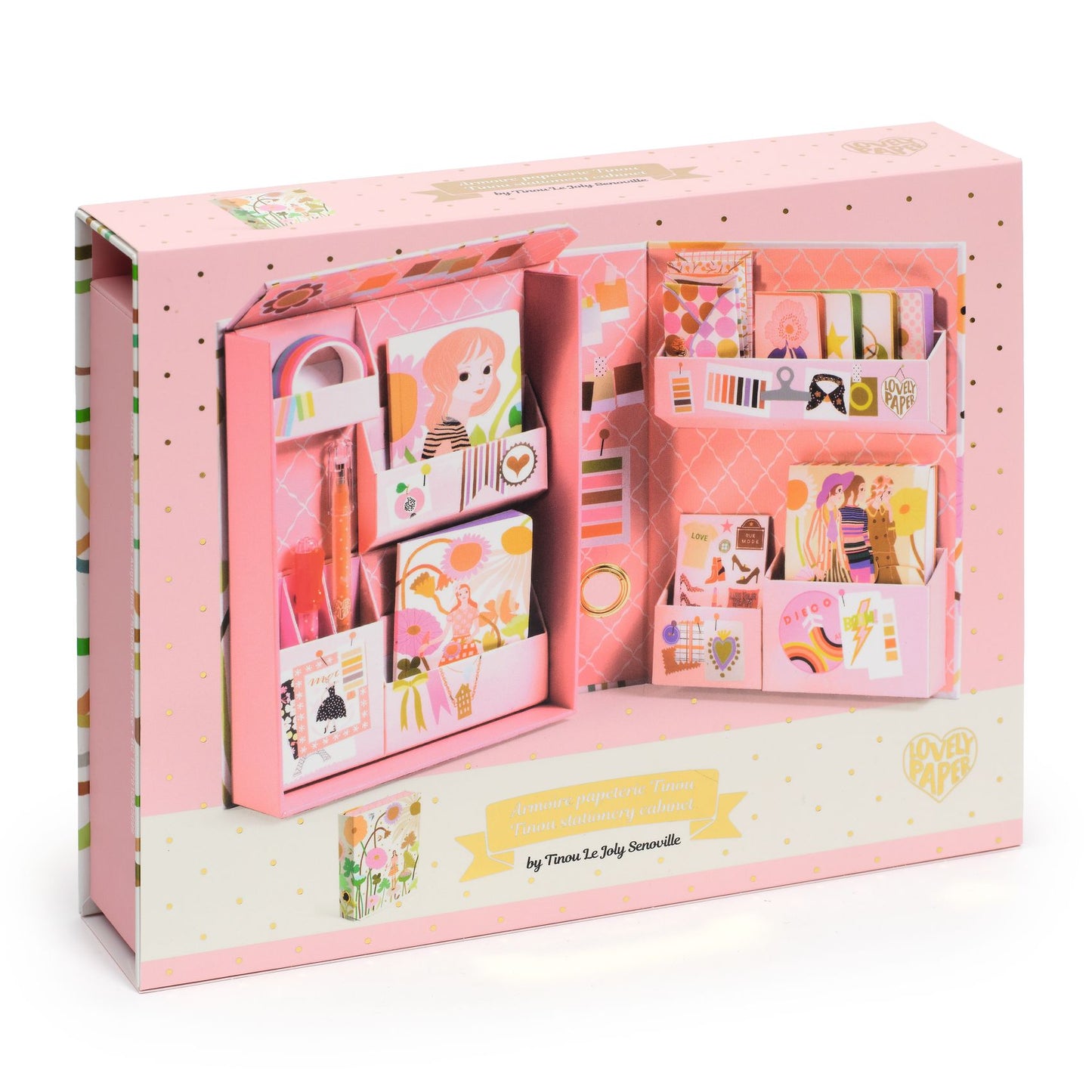 Djeco Tinou Stationery Cabinet- Fsc Mix Writing Set