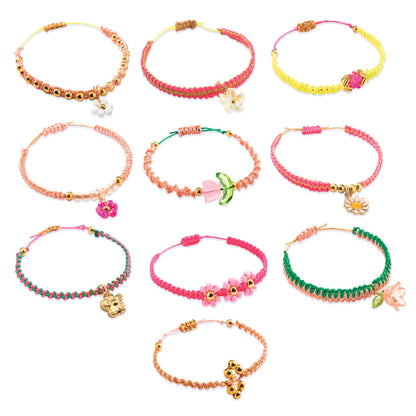 Djeco Jewels To Create Pink Macrame Bracelets