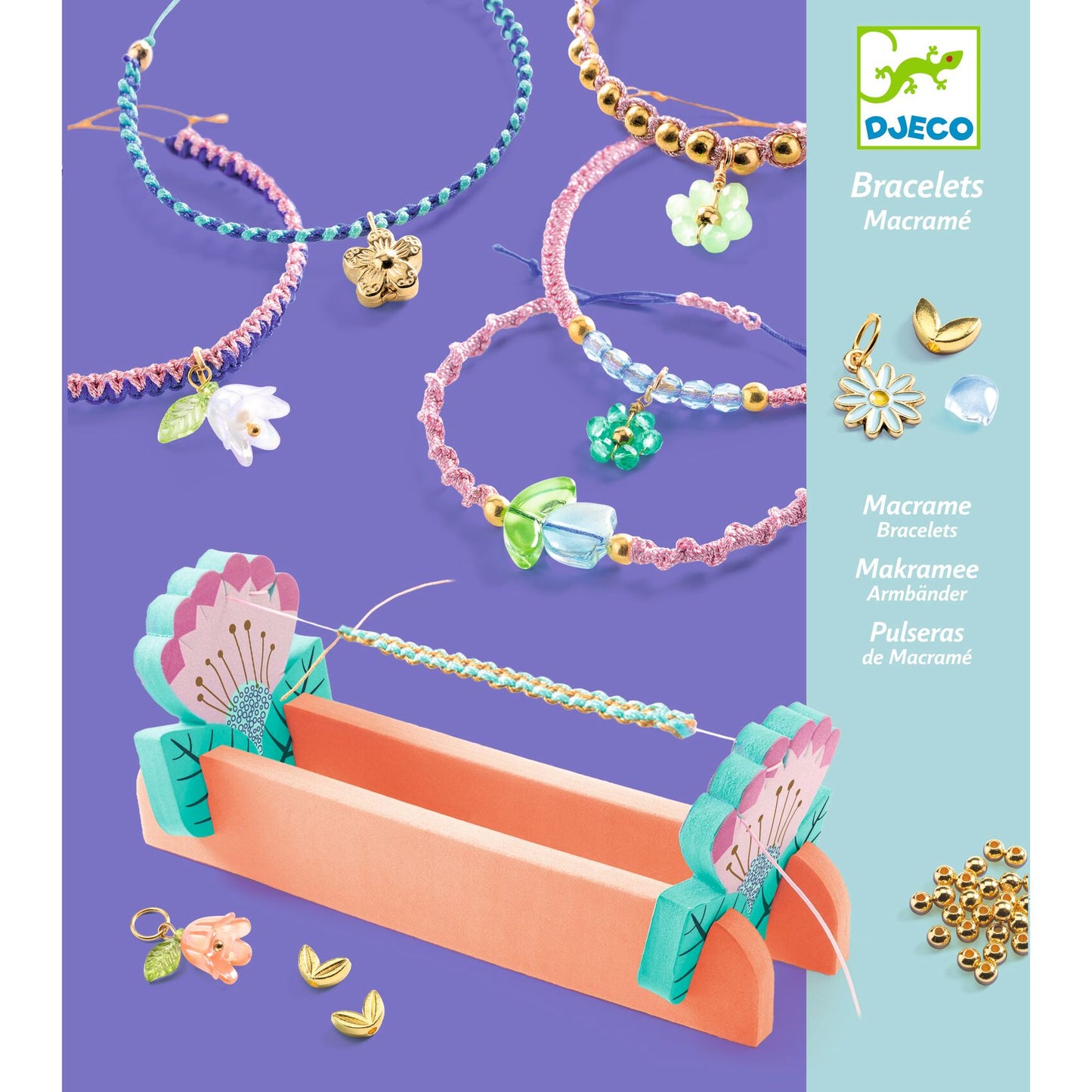 Djeco Jewels To Create Blue Macrame Bracelets