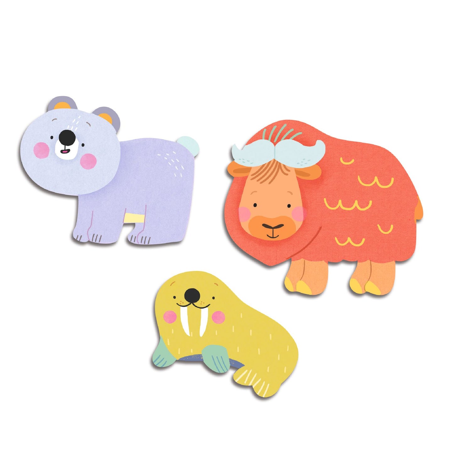 Djeco Ice Field Animals Stickers